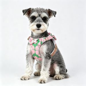 Cute Printed Dog Harness No-Pull Design with Leash