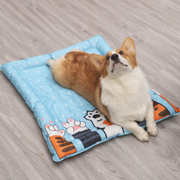 正方形猫爪宠物冰垫 (2)