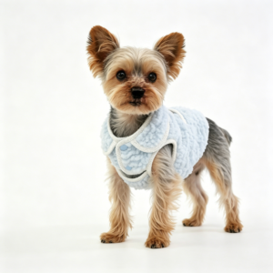 Fleece Dog Vest Winter Warm Collared Puppy Coat Soft Plush Pet Jacket